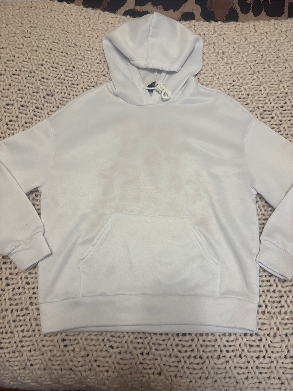 SHEIN White Women's Pullover Hoodie Sweatshirt